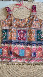 Crimson Patchwork Mirror Embellished Kurti - Image 38