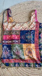 Crimson Patchwork Mirror Embellished Kurti - Image 39