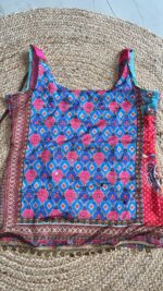 Crimson Patchwork Mirror Embellished Kurti - Image 35