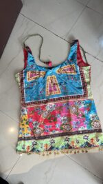Crimson Patchwork Mirror Embellished Kurti - Image 11