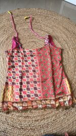 Crimson Patchwork Mirror Embellished Kurti - Image 30