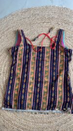 Crimson Patchwork Mirror Embellished Kurti - Image 36