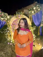 Punjabi suit (Salwar Kameez) with a dupatta