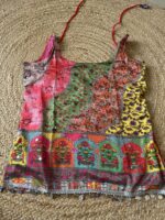 Crimson Patchwork Mirror Embellished Kurti - Image 31