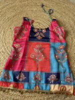 Crimson Patchwork Mirror Embellished Kurti - Image 6
