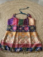 Crimson Patchwork Mirror Embellished Kurti - Image 22
