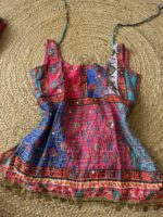 Crimson Patchwork Mirror Embellished Kurti - Image 26